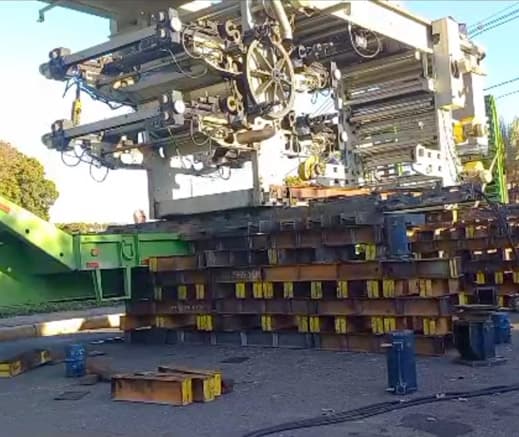 Carregamento de impressora gráfica rotativa – 18 TONELADAS