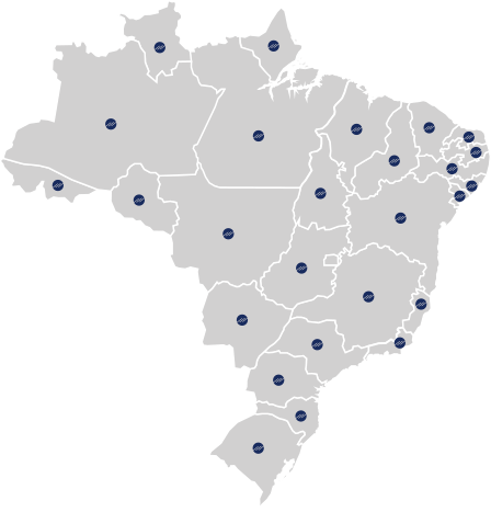 Atendimento em todo Brasil